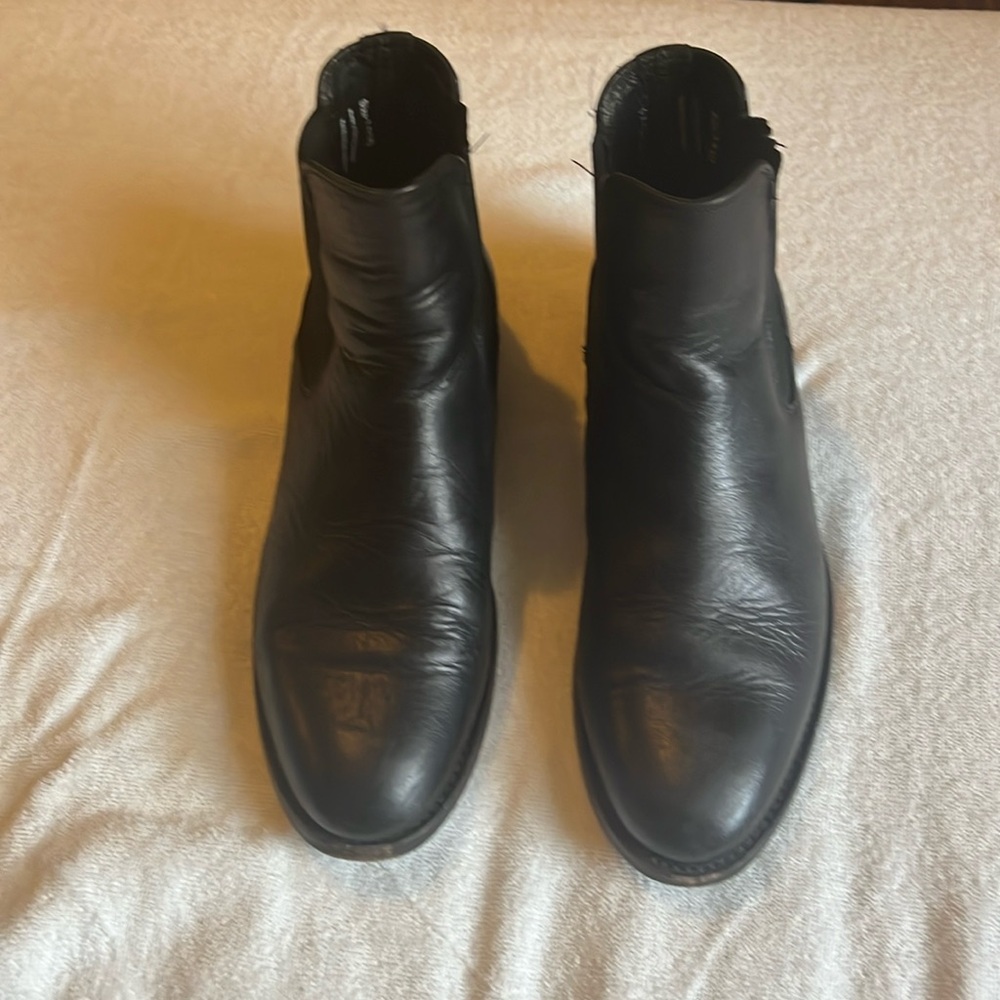 Thursday Black Leather Cavalier Boots 7.5